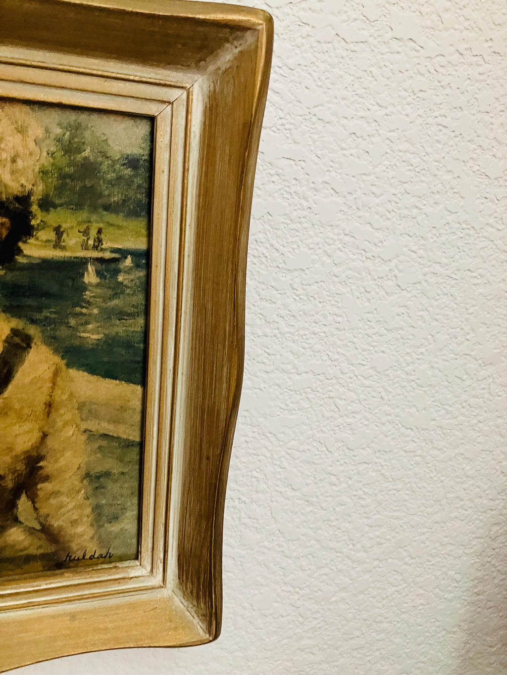 1950’s Framed Art “In Central Park” By Huldah Cherry Jeffe