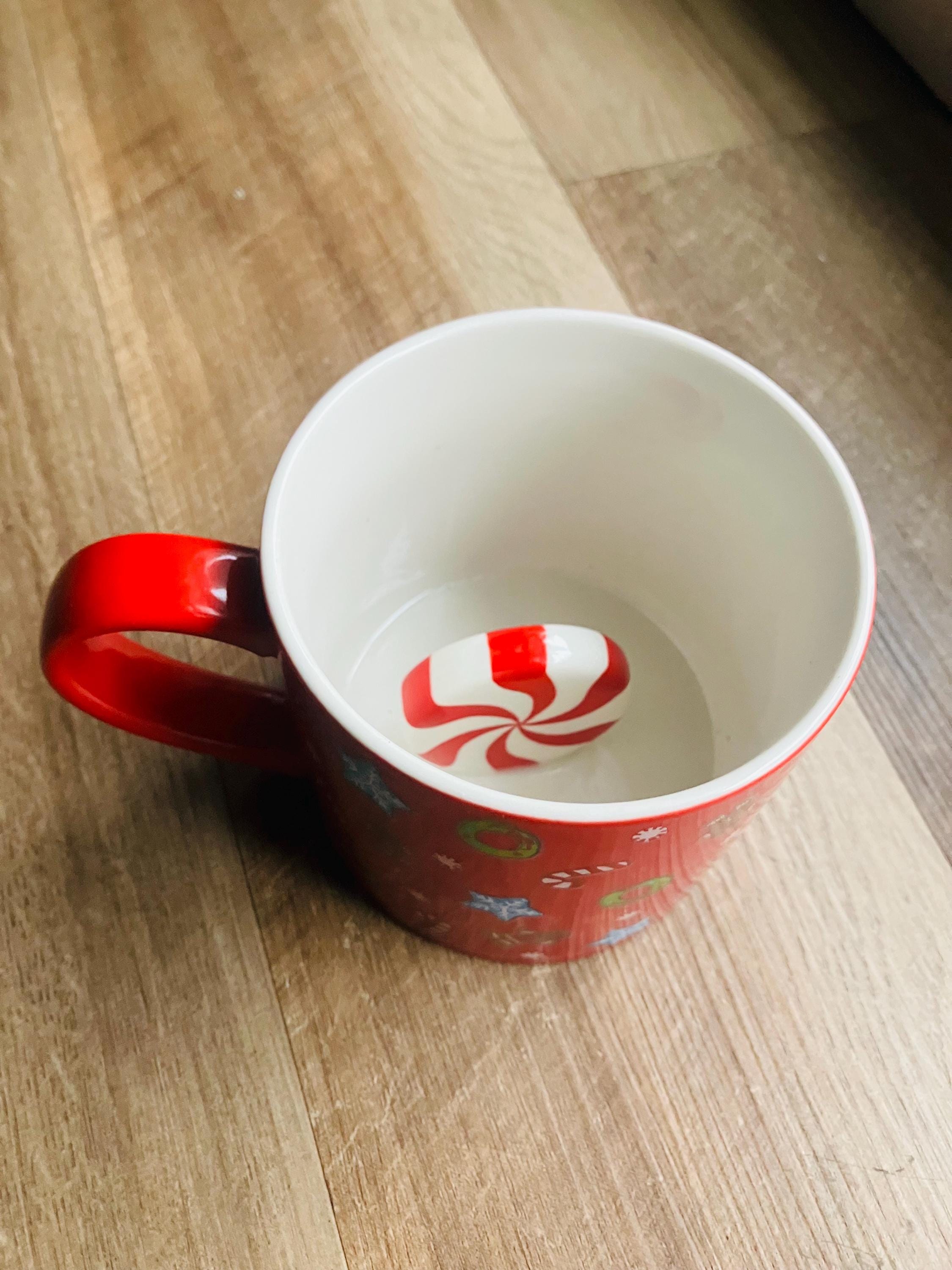 2024 Wondershop 3D Surprise Red Christmas Candy Cane  Mug  15.5  Oz 4 x 4 Inches