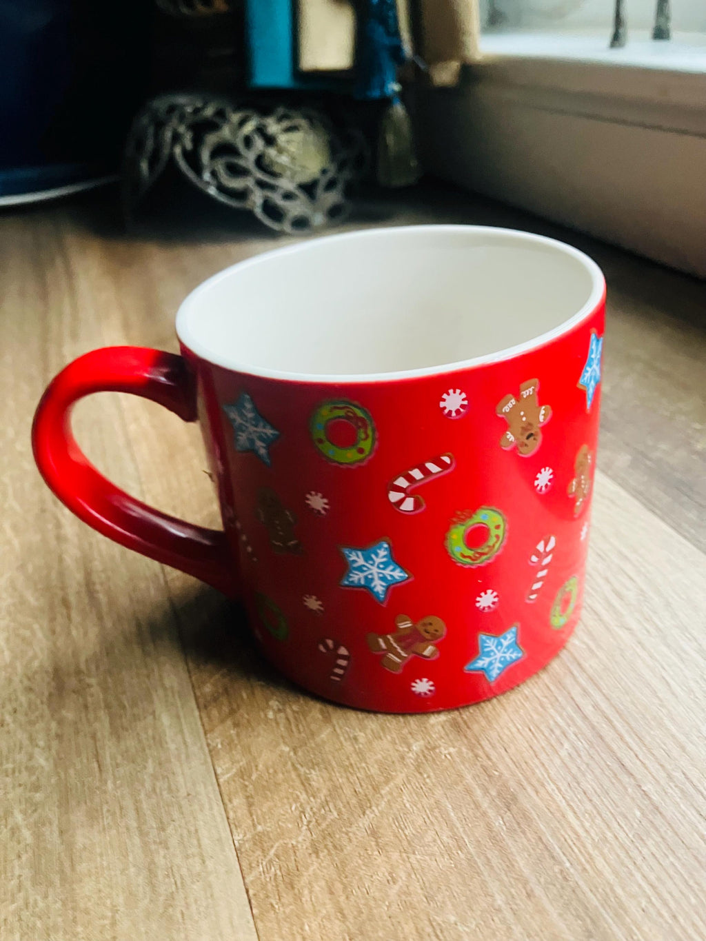 2024 Wondershop 3D Surprise Red Christmas Candy Cane  Mug  15.5  Oz 4 x 4 Inches