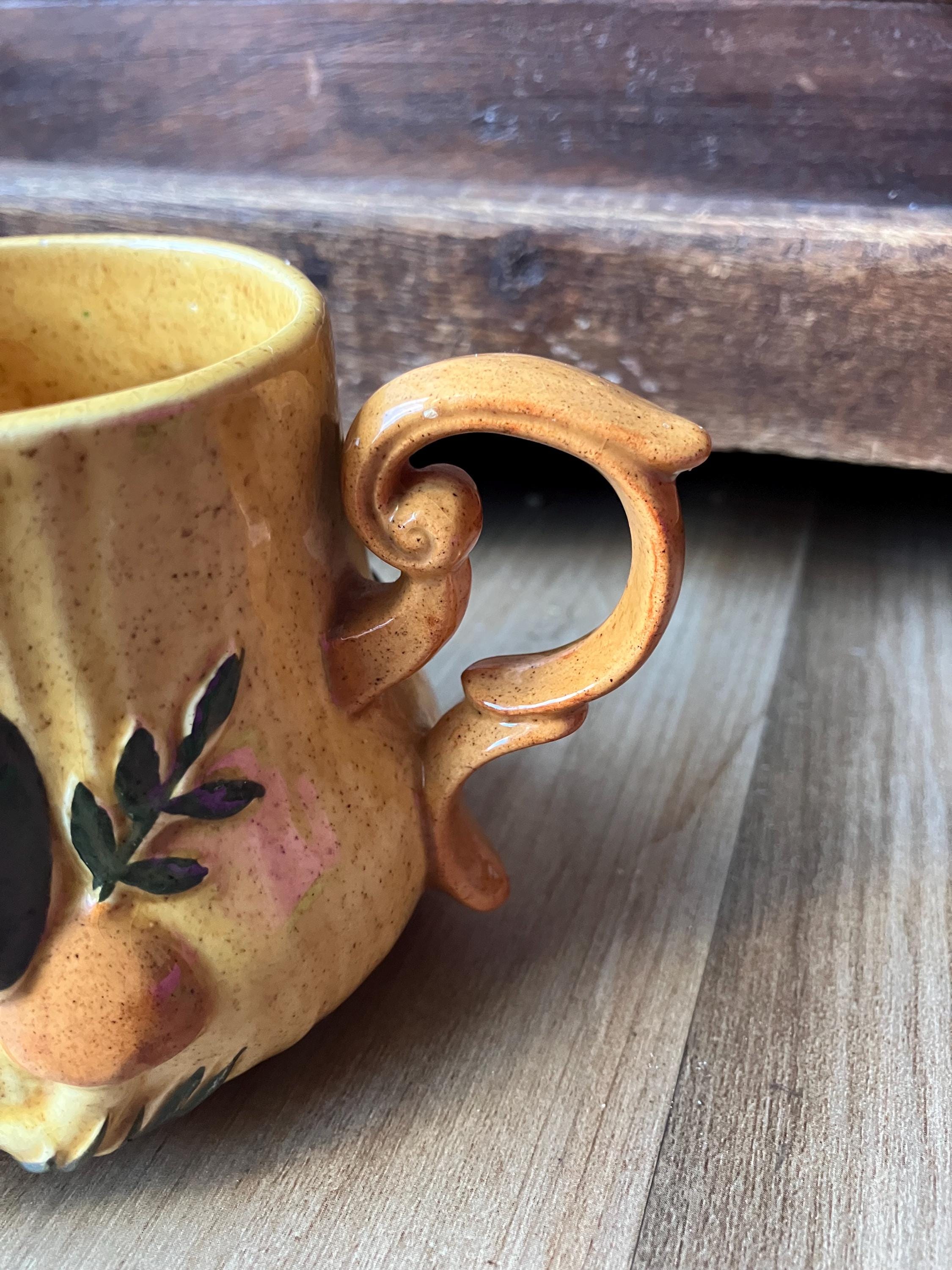 Arnels Ceramic Mushroom Creamer / 1970’s 3D Mushroom Pitcher